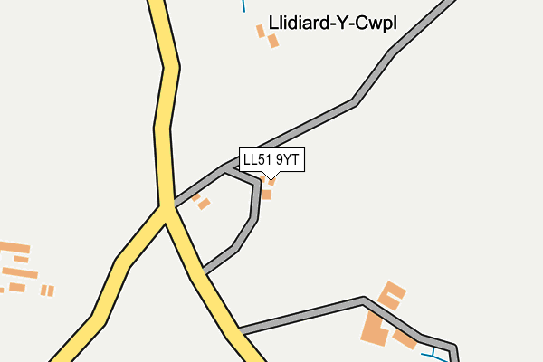 LL51 9YT map - OS OpenMap – Local (Ordnance Survey)