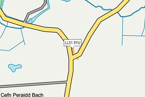 LL51 9YU map - OS OpenMap – Local (Ordnance Survey)