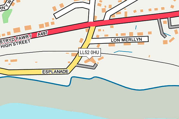 LL52 0HU map - OS OpenMap – Local (Ordnance Survey)