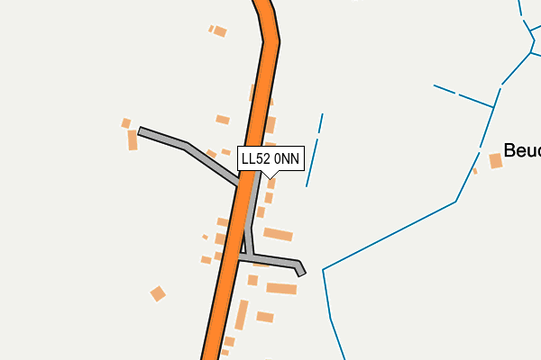 LL52 0NN map - OS OpenMap – Local (Ordnance Survey)