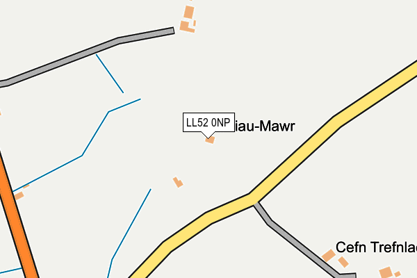 LL52 0NP map - OS OpenMap – Local (Ordnance Survey)