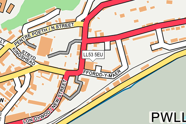 LL53 5EU map - OS OpenMap – Local (Ordnance Survey)