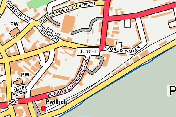 LL53 5HT map - OS OpenMap – Local (Ordnance Survey)