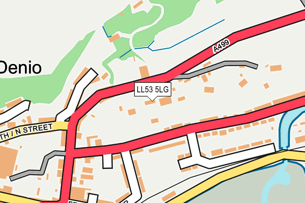 LL53 5LG map - OS OpenMap – Local (Ordnance Survey)