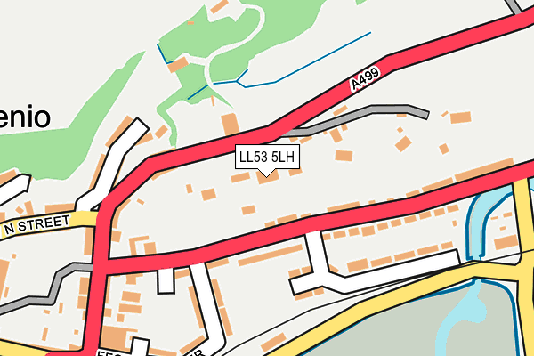 LL53 5LH map - OS OpenMap – Local (Ordnance Survey)