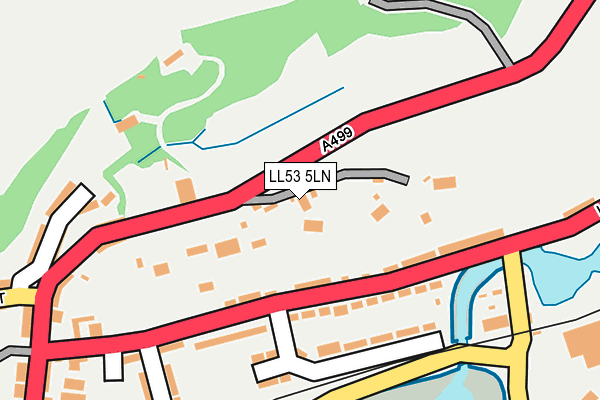 LL53 5LN map - OS OpenMap – Local (Ordnance Survey)