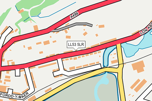 LL53 5LR map - OS OpenMap – Local (Ordnance Survey)