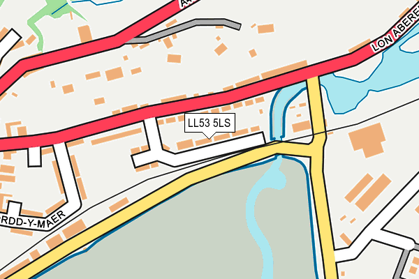 LL53 5LS map - OS OpenMap – Local (Ordnance Survey)