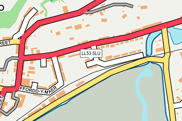 LL53 5LU map - OS OpenMap – Local (Ordnance Survey)