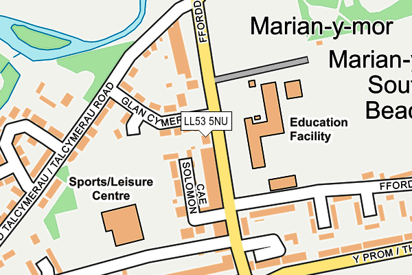 LL53 5NU map - OS OpenMap – Local (Ordnance Survey)