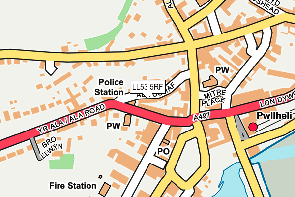 LL53 5RF map - OS OpenMap – Local (Ordnance Survey)