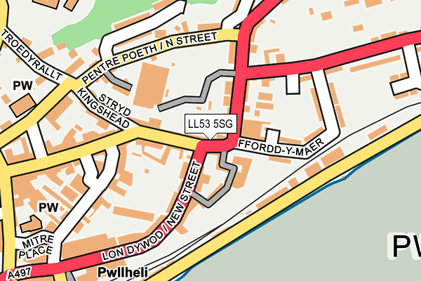 LL53 5SG map - OS OpenMap – Local (Ordnance Survey)