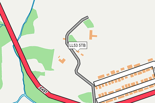 LL53 5TB map - OS OpenMap – Local (Ordnance Survey)