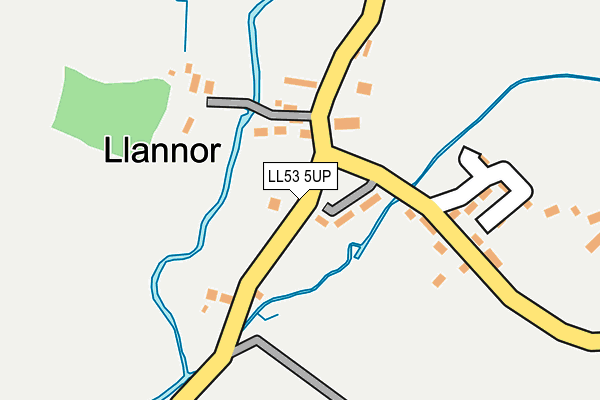 LL53 5UP map - OS OpenMap – Local (Ordnance Survey)