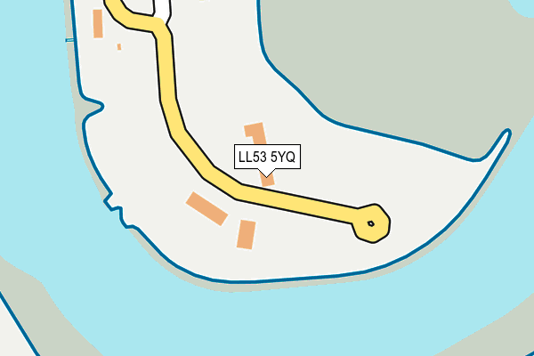 LL53 5YQ map - OS OpenMap – Local (Ordnance Survey)