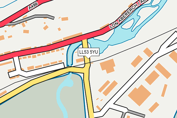 LL53 5YU map - OS OpenMap – Local (Ordnance Survey)