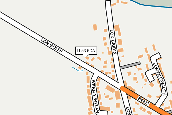 LL53 6DA map - OS OpenMap – Local (Ordnance Survey)