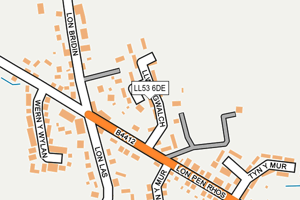 LL53 6DE map - OS OpenMap – Local (Ordnance Survey)