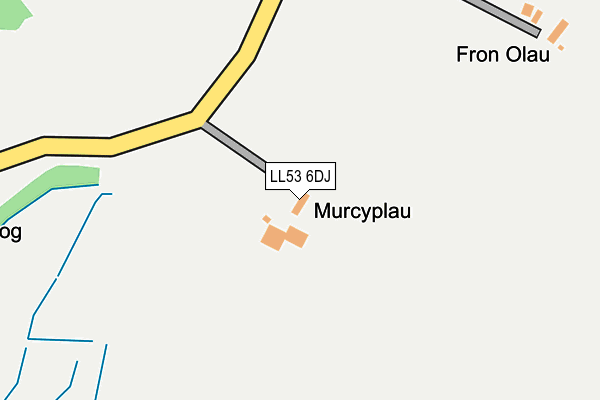 LL53 6DJ map - OS OpenMap – Local (Ordnance Survey)