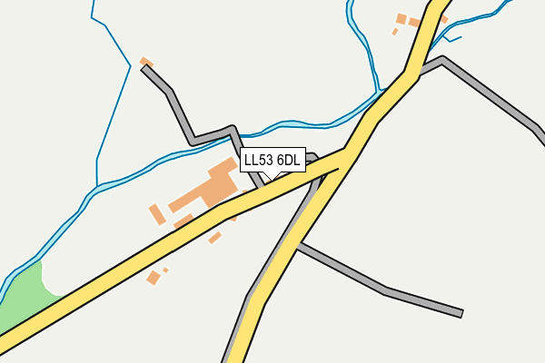 LL53 6DL map - OS OpenMap – Local (Ordnance Survey)