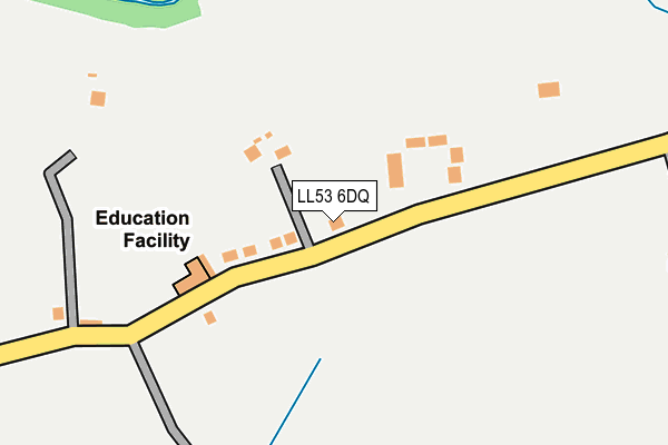 LL53 6DQ map - OS OpenMap – Local (Ordnance Survey)