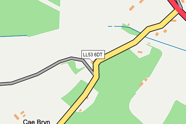 LL53 6DT map - OS OpenMap – Local (Ordnance Survey)