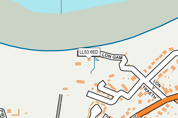LL53 6ED map - OS OpenMap – Local (Ordnance Survey)