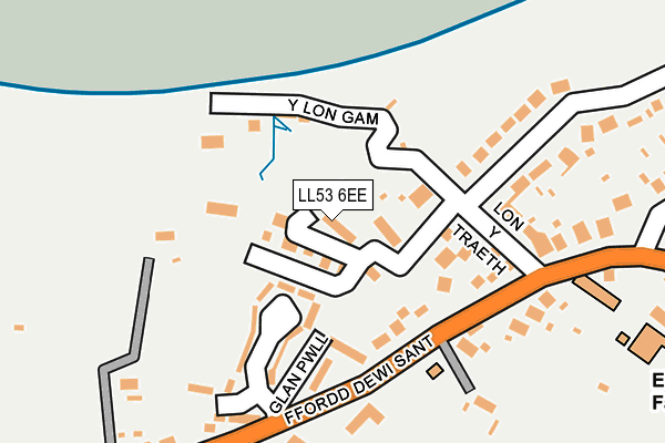 LL53 6EE map - OS OpenMap – Local (Ordnance Survey)