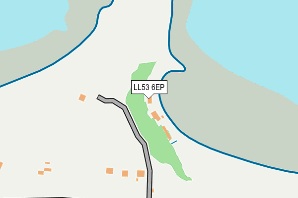 LL53 6EP map - OS OpenMap – Local (Ordnance Survey)