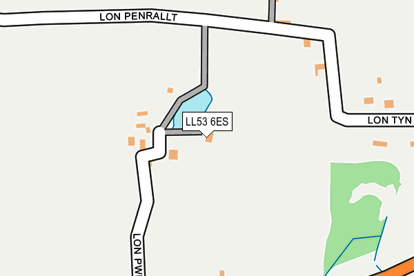 LL53 6ES map - OS OpenMap – Local (Ordnance Survey)