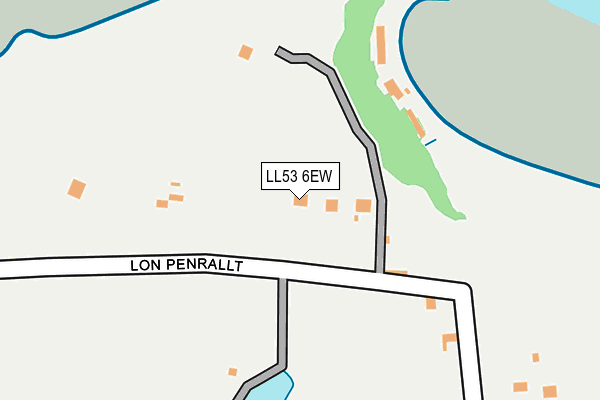 LL53 6EW map - OS OpenMap – Local (Ordnance Survey)