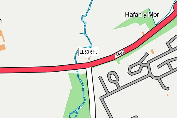 LL53 6HJ map - OS OpenMap – Local (Ordnance Survey)