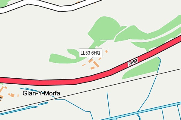 LL53 6HQ map - OS OpenMap – Local (Ordnance Survey)