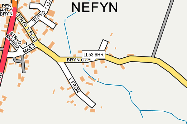 LL53 6HR map - OS OpenMap – Local (Ordnance Survey)