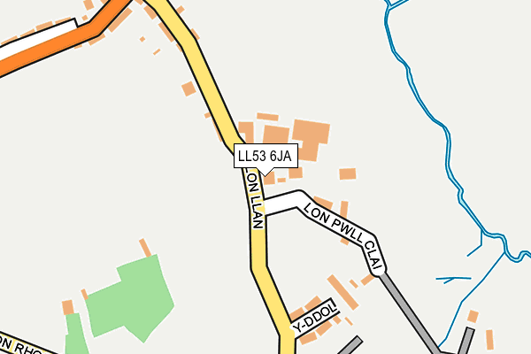 LL53 6JA map - OS OpenMap – Local (Ordnance Survey)