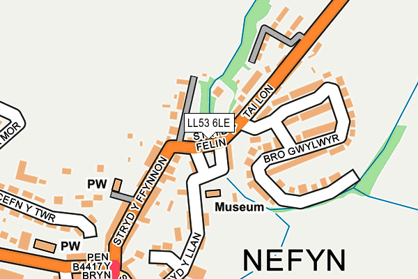 LL53 6LE map - OS OpenMap – Local (Ordnance Survey)