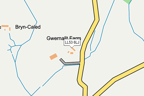 LL53 6LJ map - OS OpenMap – Local (Ordnance Survey)