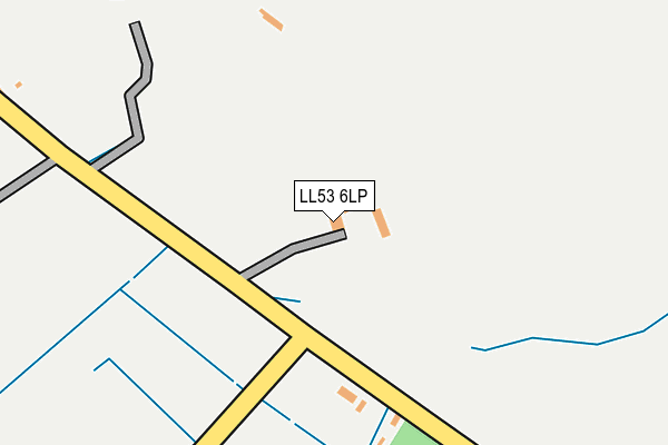 LL53 6LP map - OS OpenMap – Local (Ordnance Survey)