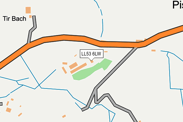 LL53 6LW map - OS OpenMap – Local (Ordnance Survey)