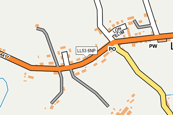 LL53 6NP map - OS OpenMap – Local (Ordnance Survey)