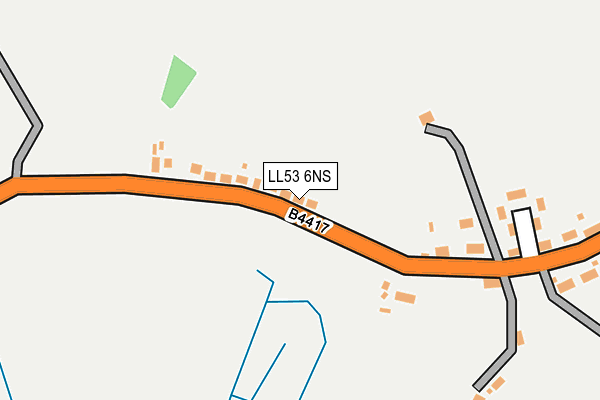 LL53 6NS map - OS OpenMap – Local (Ordnance Survey)