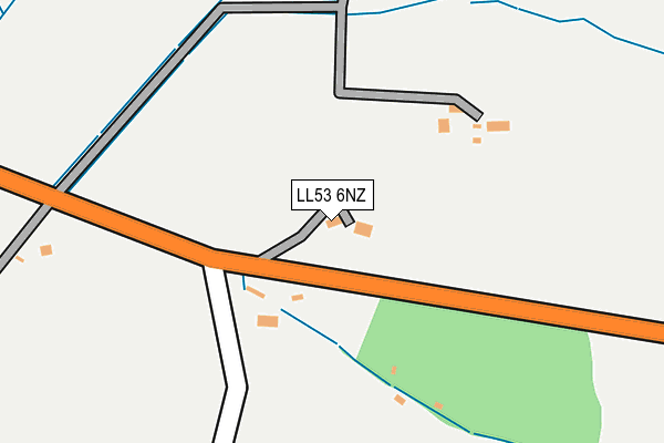 LL53 6NZ map - OS OpenMap – Local (Ordnance Survey)