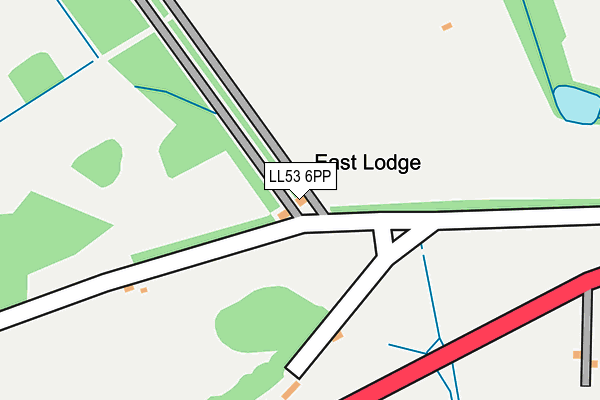 LL53 6PP map - OS OpenMap – Local (Ordnance Survey)