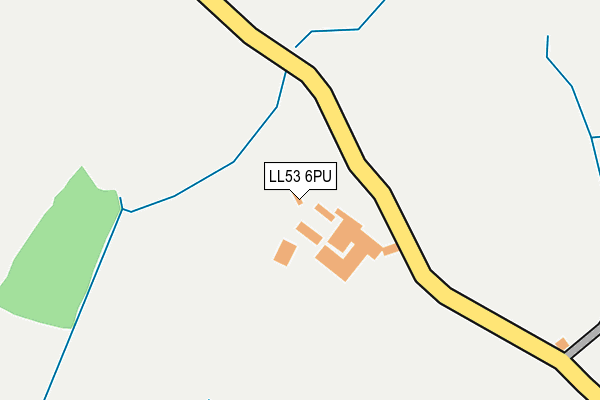 LL53 6PU map - OS OpenMap – Local (Ordnance Survey)
