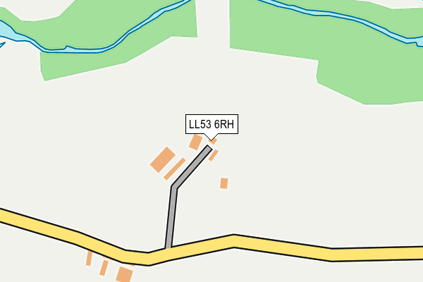 LL53 6RH map - OS OpenMap – Local (Ordnance Survey)