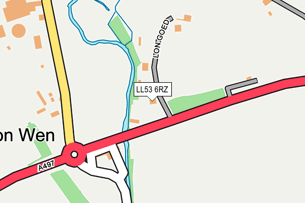 LL53 6RZ map - OS OpenMap – Local (Ordnance Survey)