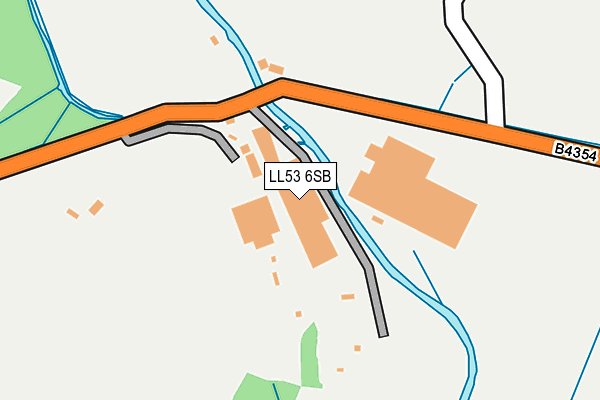 LL53 6SB map - OS OpenMap – Local (Ordnance Survey)