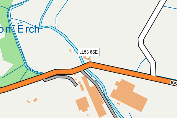 LL53 6SE map - OS OpenMap – Local (Ordnance Survey)