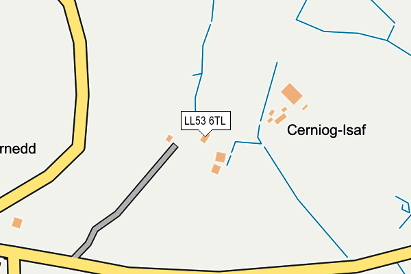 LL53 6TL map - OS OpenMap – Local (Ordnance Survey)