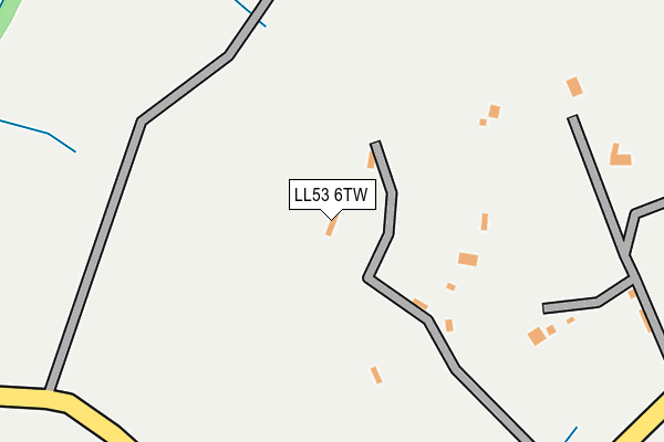 LL53 6TW map - OS OpenMap – Local (Ordnance Survey)